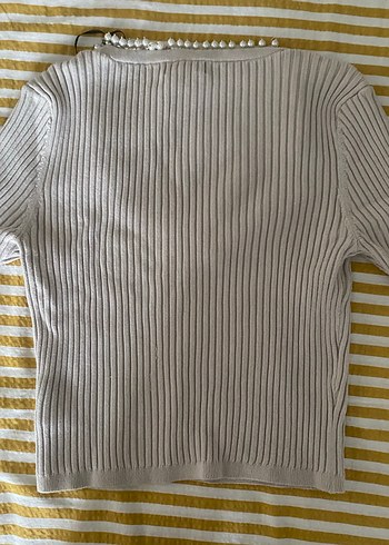 İnci detaylı bluz - Görsel 3