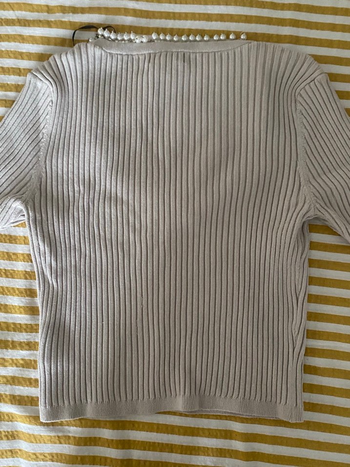 İnci detaylı bluz - Görsel 3