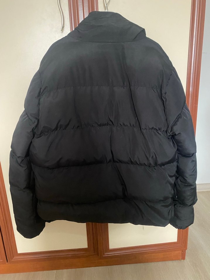 Düğmeli Siyah Kadın Kışlık Mont - Görsel 3