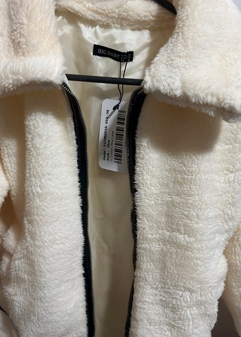 Beyaz Kadın Midi Kaban - Görsel 2