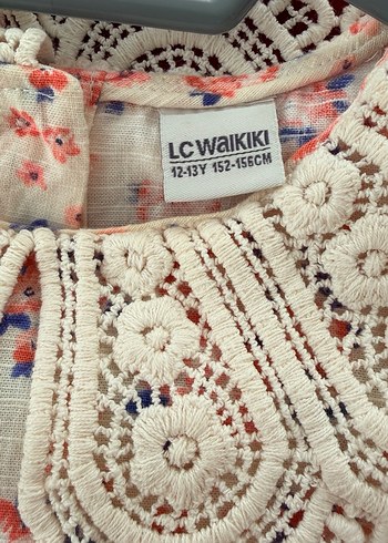 Çiçek Desenli Uzun Kollu Kız Elbisesi - Görsel 4