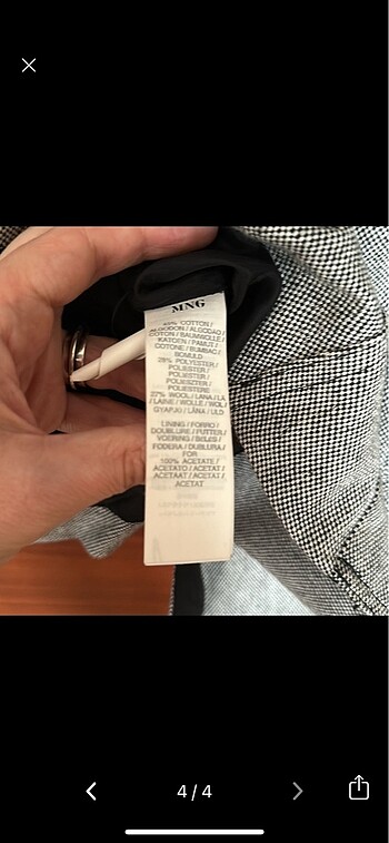 m Beden siyah Renk Mango Tüvit Ceket