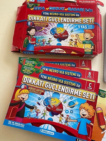  5-6 yaş etkinlik dikkat güçlendirme seti