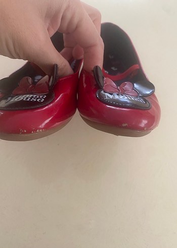 Kız Çocuk Kırmızı Minnie Mouse Babet - Görsel 3