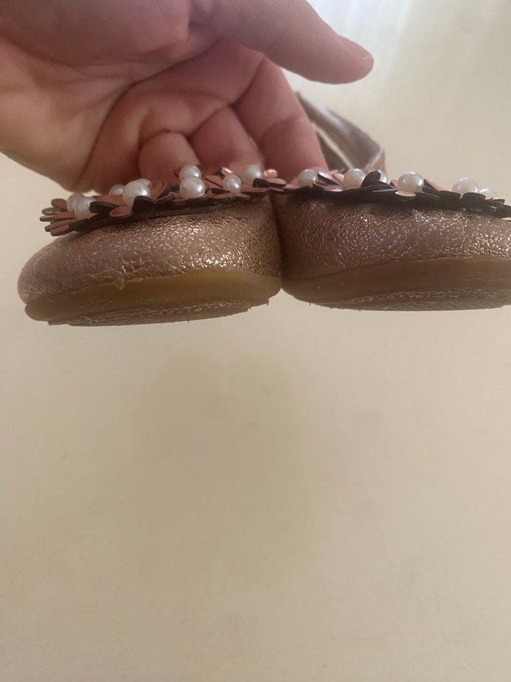 Çiçekli  Kız Babet Ayakkabı - Görsel 3