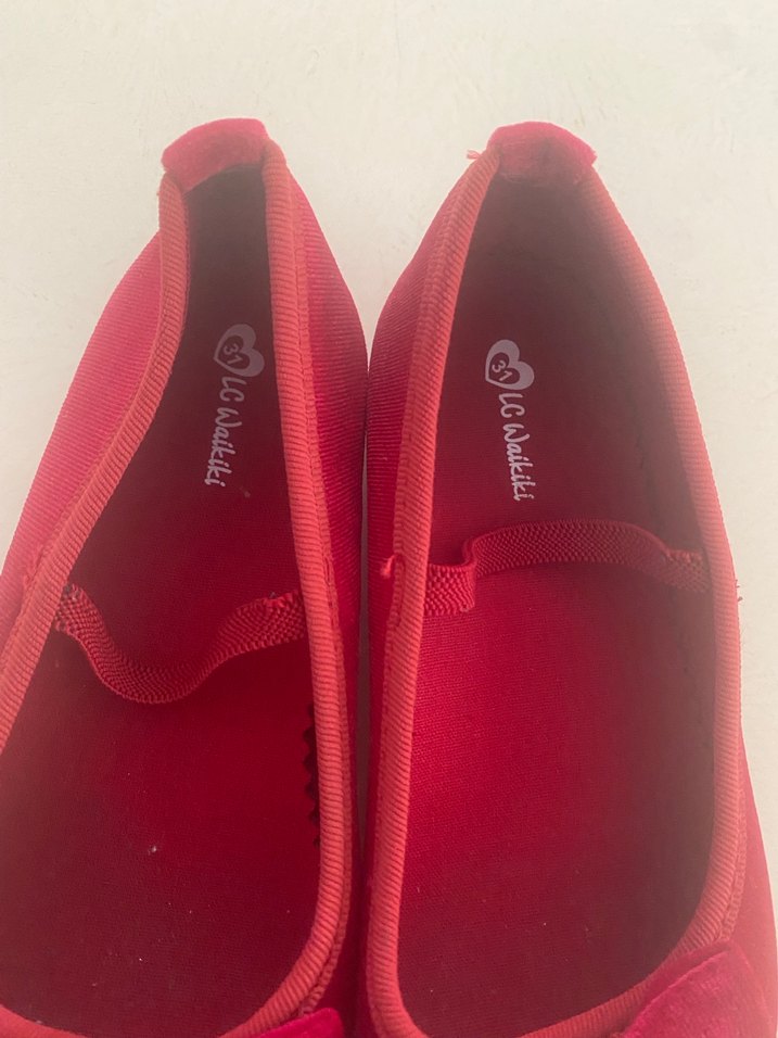 Kız Çocuk Kırmızı Fiyonklu Babet - Görsel 4