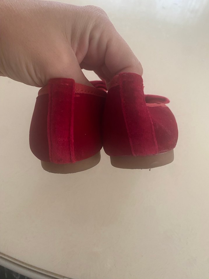 Kız Çocuk Kırmızı Fiyonklu Babet - Görsel 5