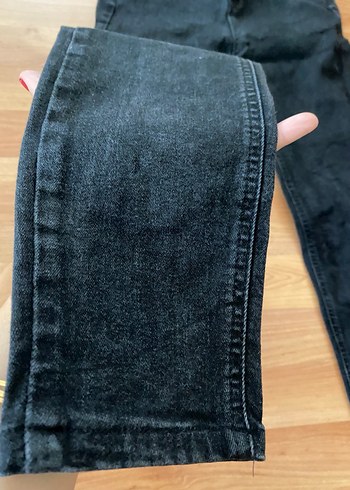 Siyah Kadın Denim Pantolon - Görsel 2