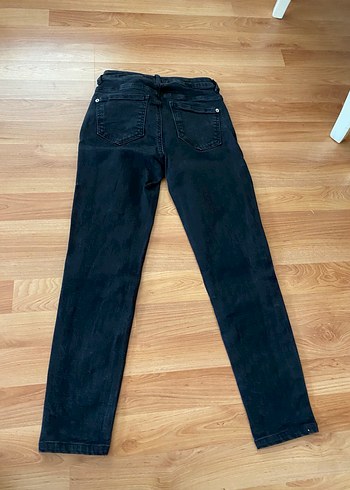 Siyah Kadın Denim Pantolon - Görsel 5