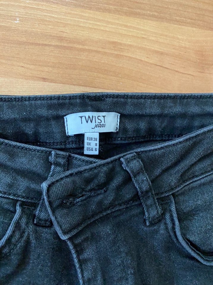 Siyah Kadın Denim Pantolon - Görsel 4