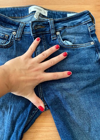 Kadın Mavi Denim Normal Boy Kot Pantolon - Görsel 3