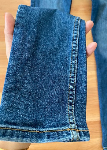 Kadın Mavi Denim Normal Boy Kot Pantolon - Görsel 2