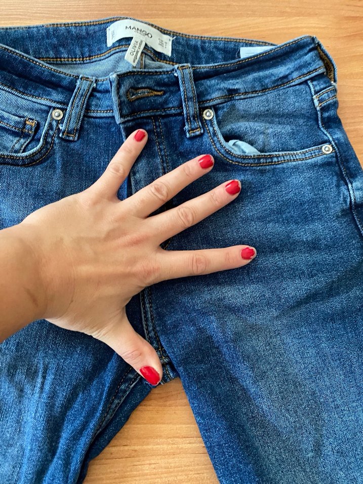 Kadın Mavi Denim Normal Boy Kot Pantolon - Görsel 3