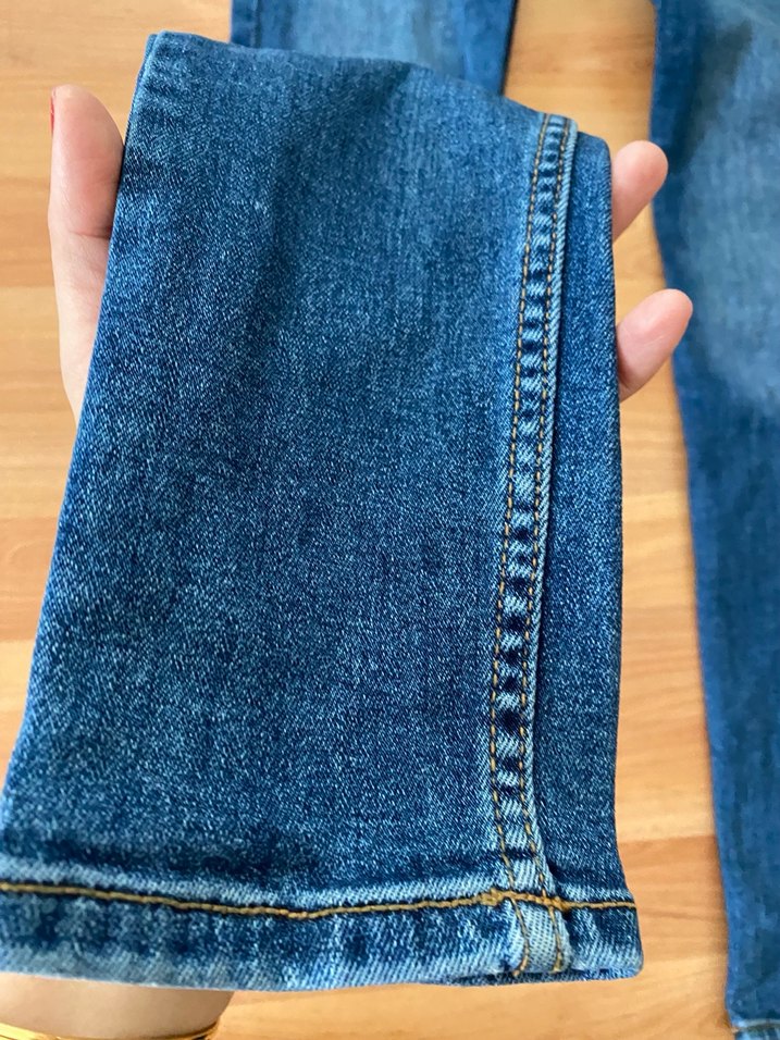 Kadın Mavi Denim Normal Boy Kot Pantolon - Görsel 2