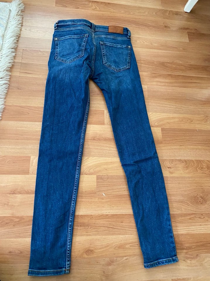 Kadın Mavi Denim Normal Boy Kot Pantolon - Görsel 5