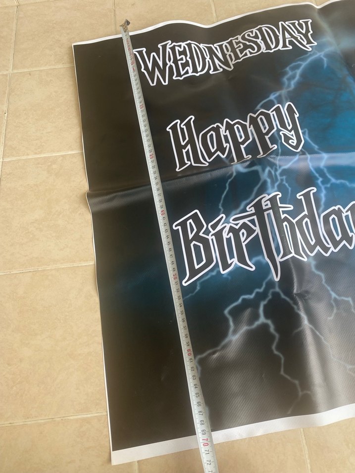 Wednesday Temalı Doğum Günü Posteri - Görsel 2