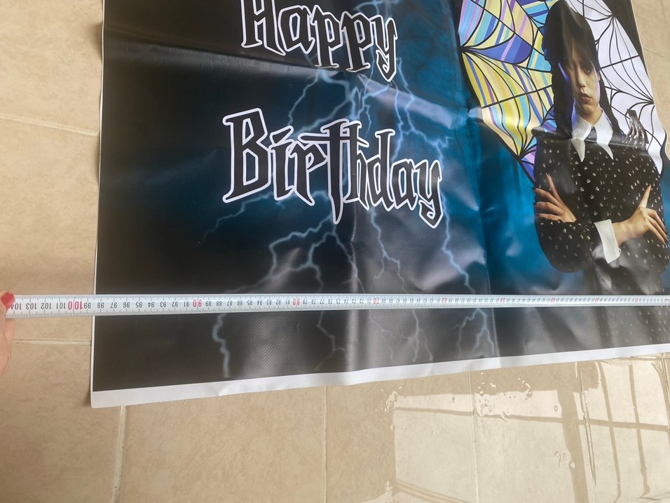 Wednesday Temalı Doğum Günü Posteri - Görsel 3