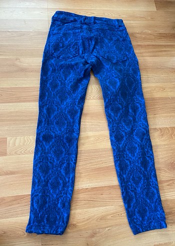 Desenli kot pantolon - Görsel 5