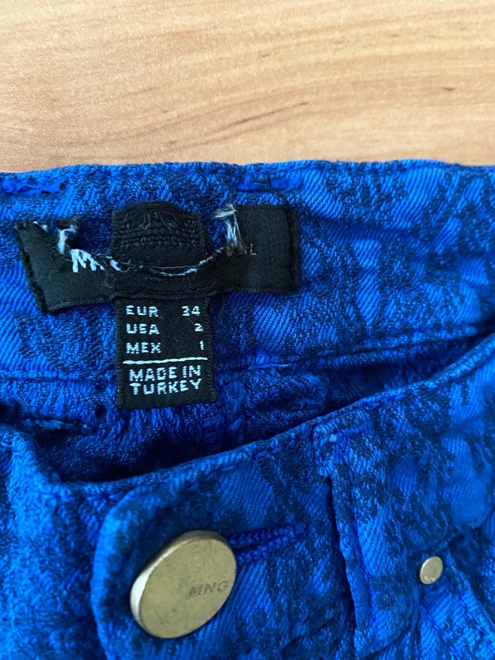 Desenli kot pantolon - Görsel 4