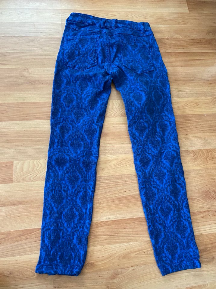 Desenli kot pantolon - Görsel 5