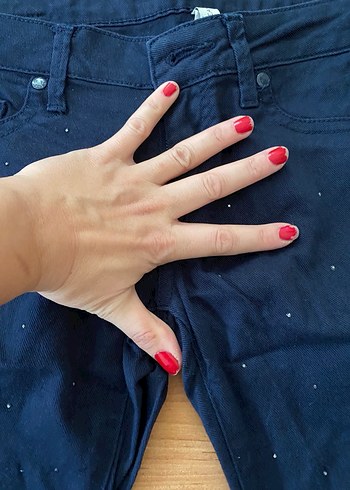 Taşlı parlak Pantolon - Görsel 3