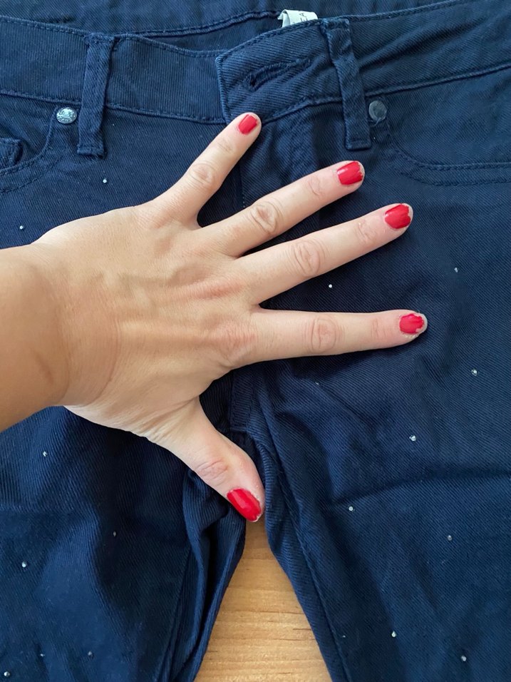 Taşlı parlak Pantolon - Görsel 3