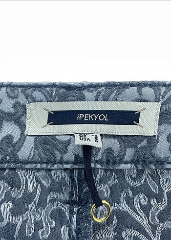 Gri Yılan Desenli Kadın Jean Pantolon - Görsel 4