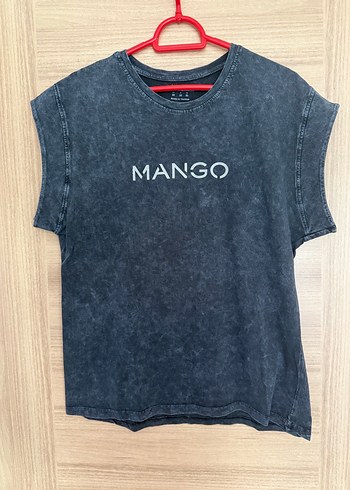 Mango Gri Kısa Kollu Tişört
