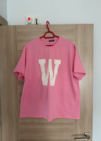 Pembe Oversize Kadın Tişört