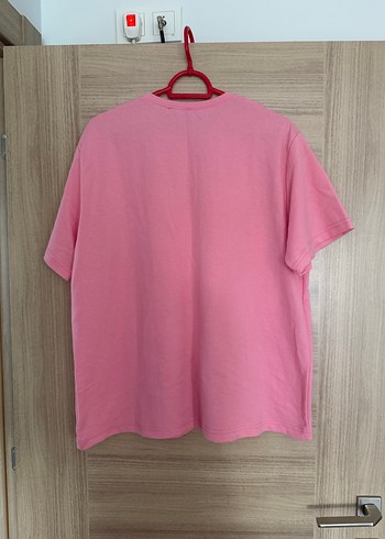 l Beden pembe Renk Pembe Oversize Kadın Tişört
