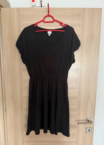 Siyah beli lastikli Kadın Elbise