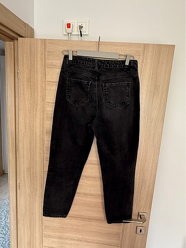 38 Beden gri Renk Füme rengi mom jean