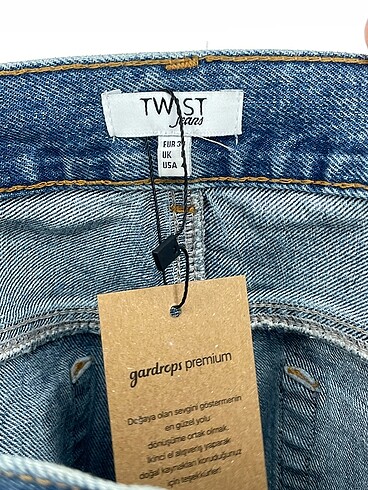 34 Beden çeşitli Renk Twist Jean / Kot %70 İndirimli.