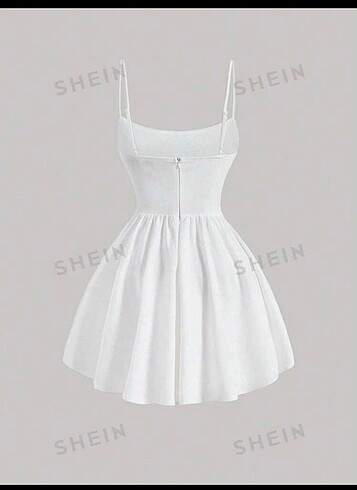 Sheinside Shein Beyaz Elbise