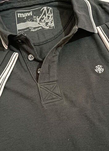 m Beden Mavi Polo Yaka T-shirt