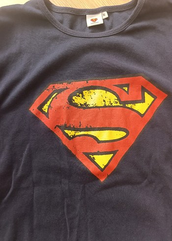 Diğer Superman Baskılı Koyu Mavi Tişört