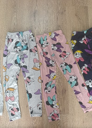 Kız Çocuk Renkli Pamuklu Baskılı Tayt - Görsel 7