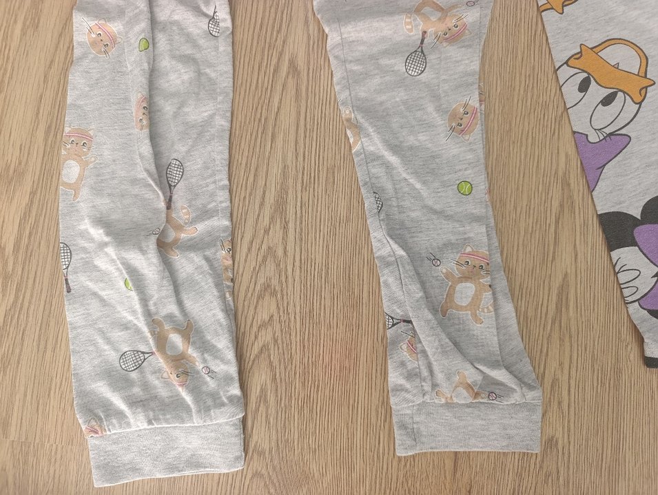 Kız Çocuk Renkli Pamuklu Baskılı Tayt - Görsel 4