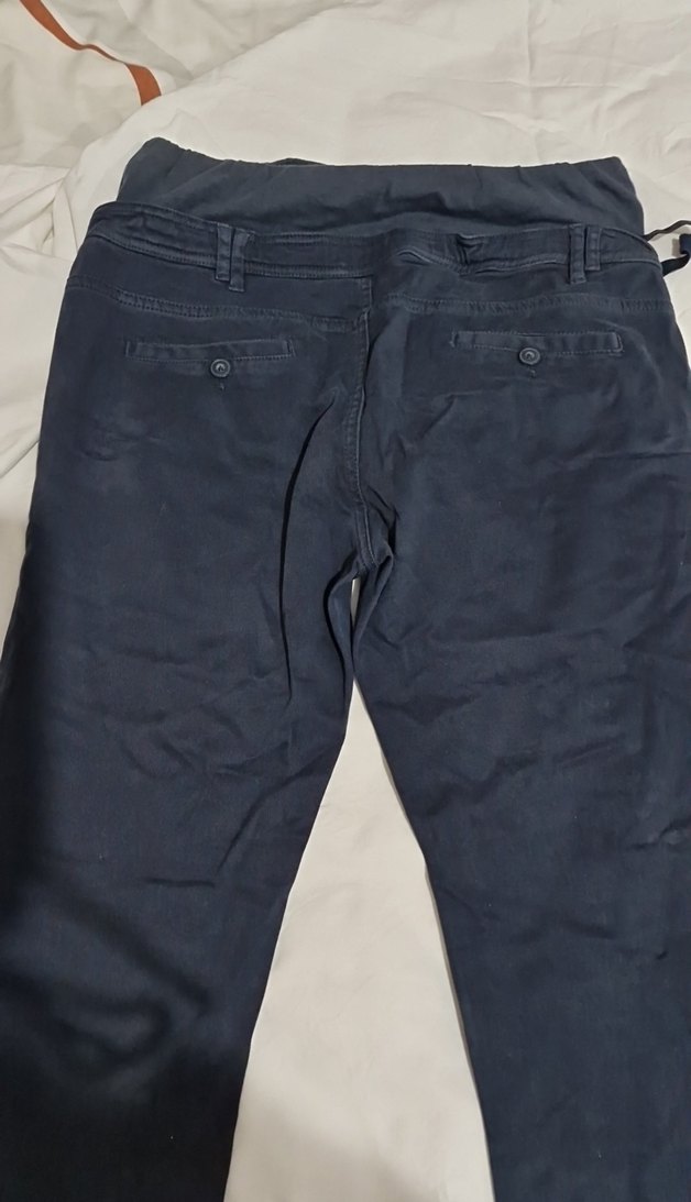 Düğmeli Siyah Hamile Kot Pantolon - Görsel 4