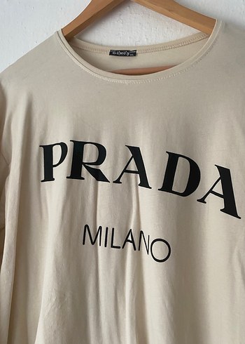 Bej Pamuklu Uzun Kollu Hamile Tişörtü - Görsel 2