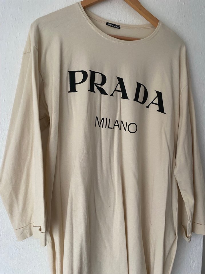 Bej Pamuklu Uzun Kollu Hamile Tişörtü - Görsel 5