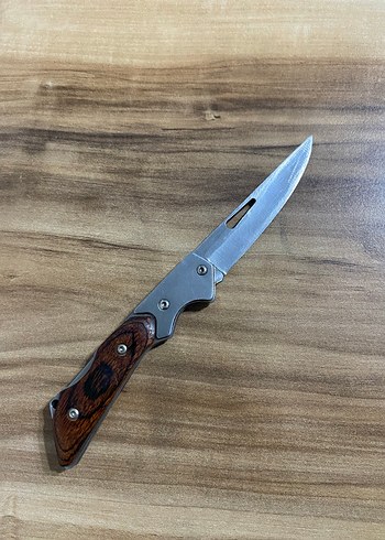 Kahverengi Ahşap Saplı Katlanır Bıçak - Görsel 2