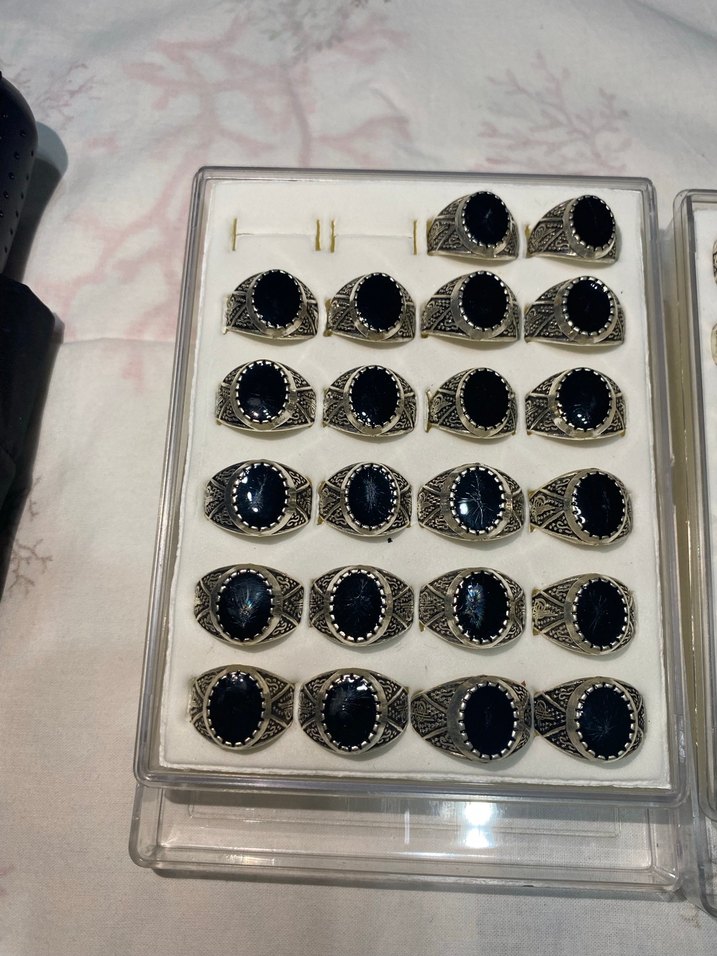 Erkek Bohem Vintage Çok Renkli Taşlı Yüzükler İLAN - Görsel 3