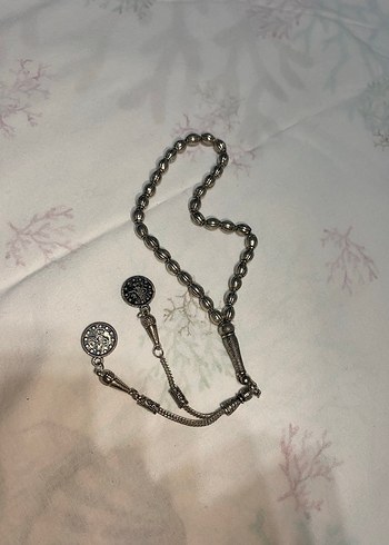 Gri Vintage Erkek Tesbih Boncukları celik - Görsel 2