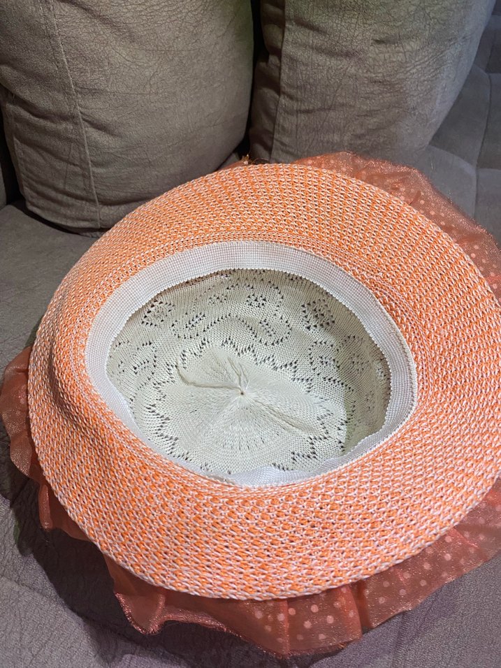 Beyaz Örgü Dantel Detaylı Çocuk Şapkası - Görsel 2