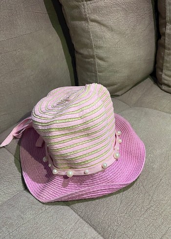 Pembe Pileli Bohem Kadın Şapka - Görsel 2