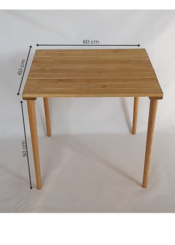Diğer Ahşap Katlanır Kamp Masası 60x60