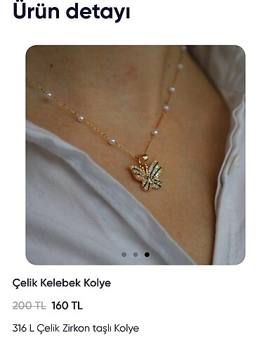 Çelik kolye