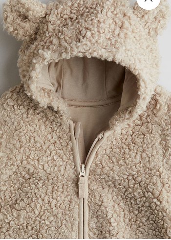 Kapüşonlu Kürk Detaylı Bebek Tulumu - Görsel 3