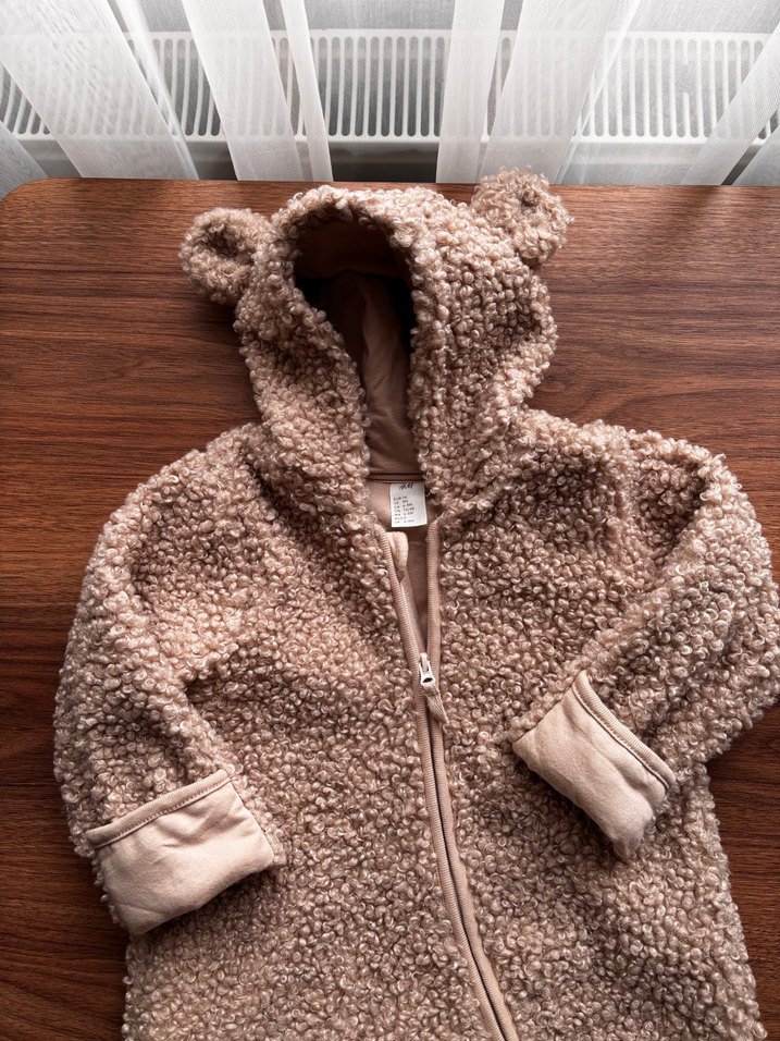 Kapüşonlu Kürk Detaylı Bebek Tulumu - Görsel 5